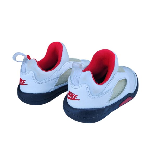 Air Jordan 5 Retro Little Flex PS CK1227-100 White Fire Red Black Size 11C - Picture 4 of 11